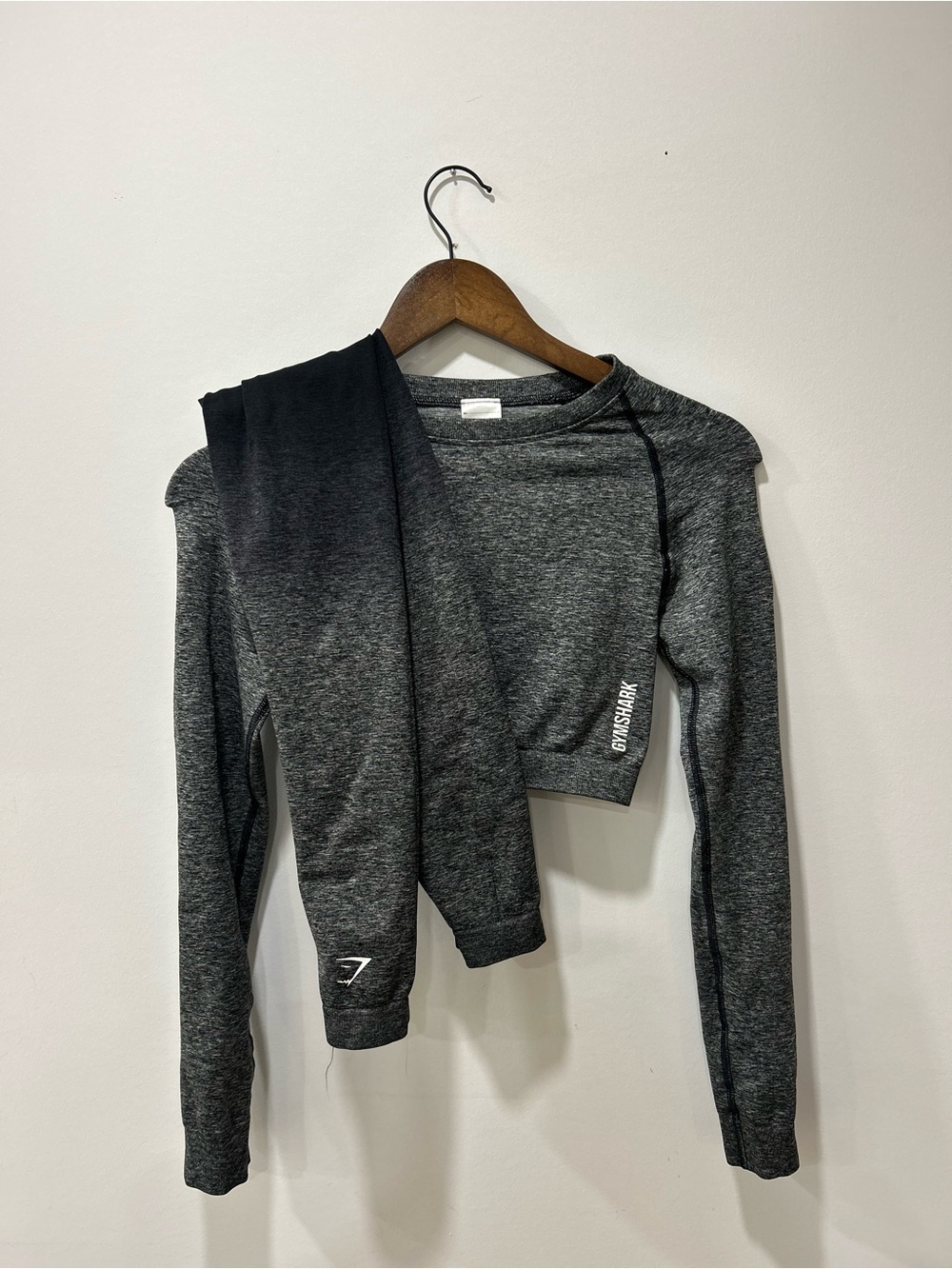 Gymshark Ombre Seamless Matching Set – Long Sleeve Crop Top & Leggings XS